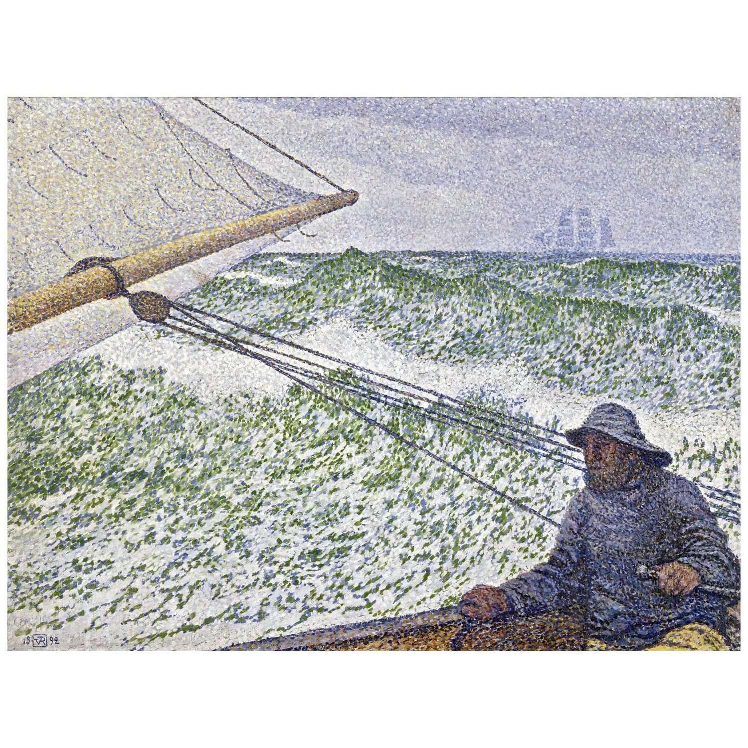   Theo van Rysselberghe. L'homme ? la barre. 1892. Musee dOrsay Paris