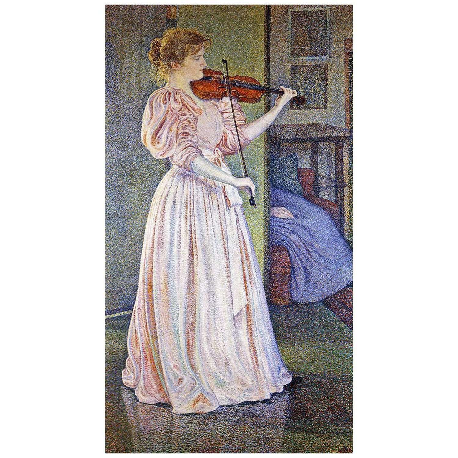   Theo van Rysselberghe. Portrait d'Irma Sethe. 1894. Musee du Petit Palais Paris