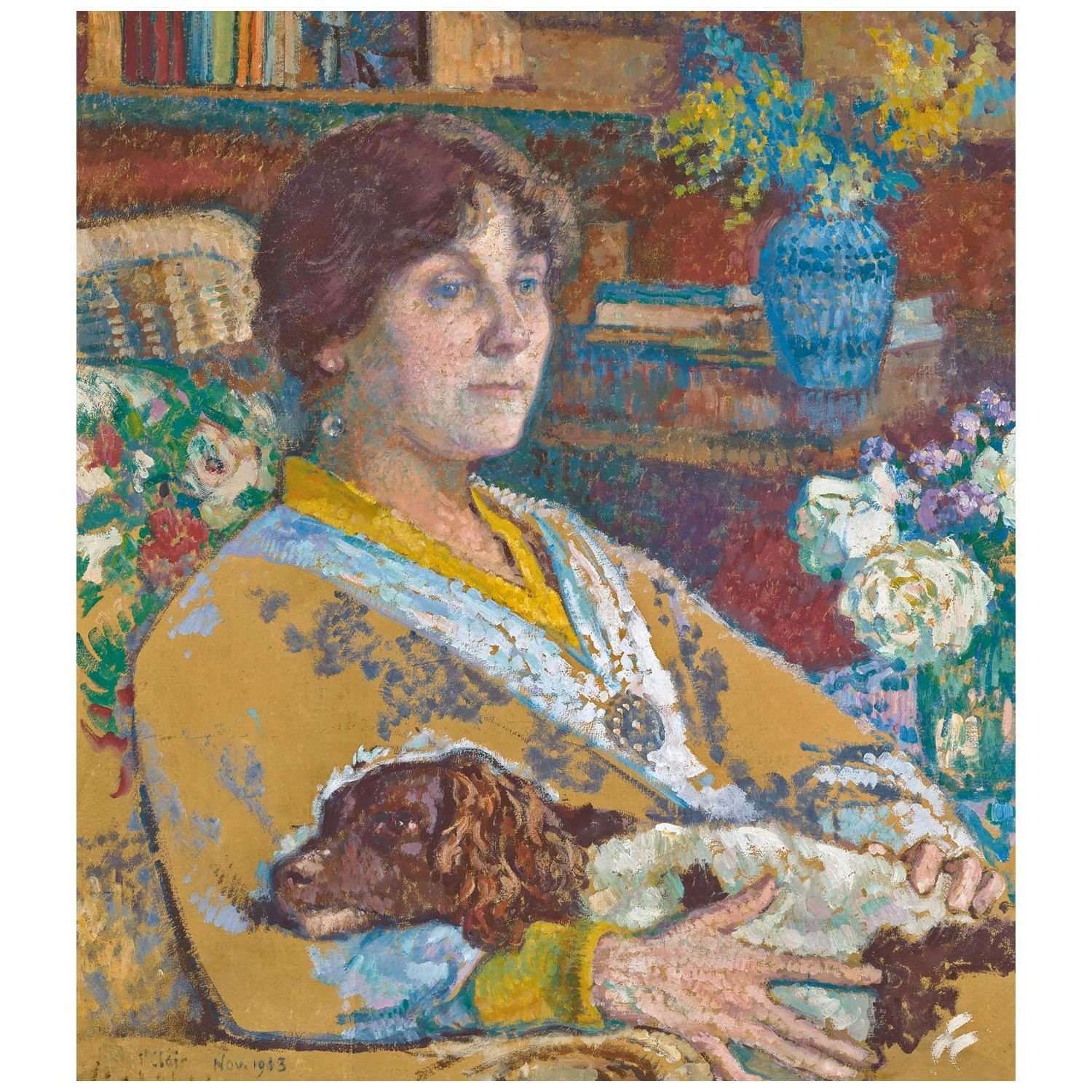   Theo van Rysselberghe. Portrait of Laure Fl?. 1913. Hirschl-Adler Gallery NY