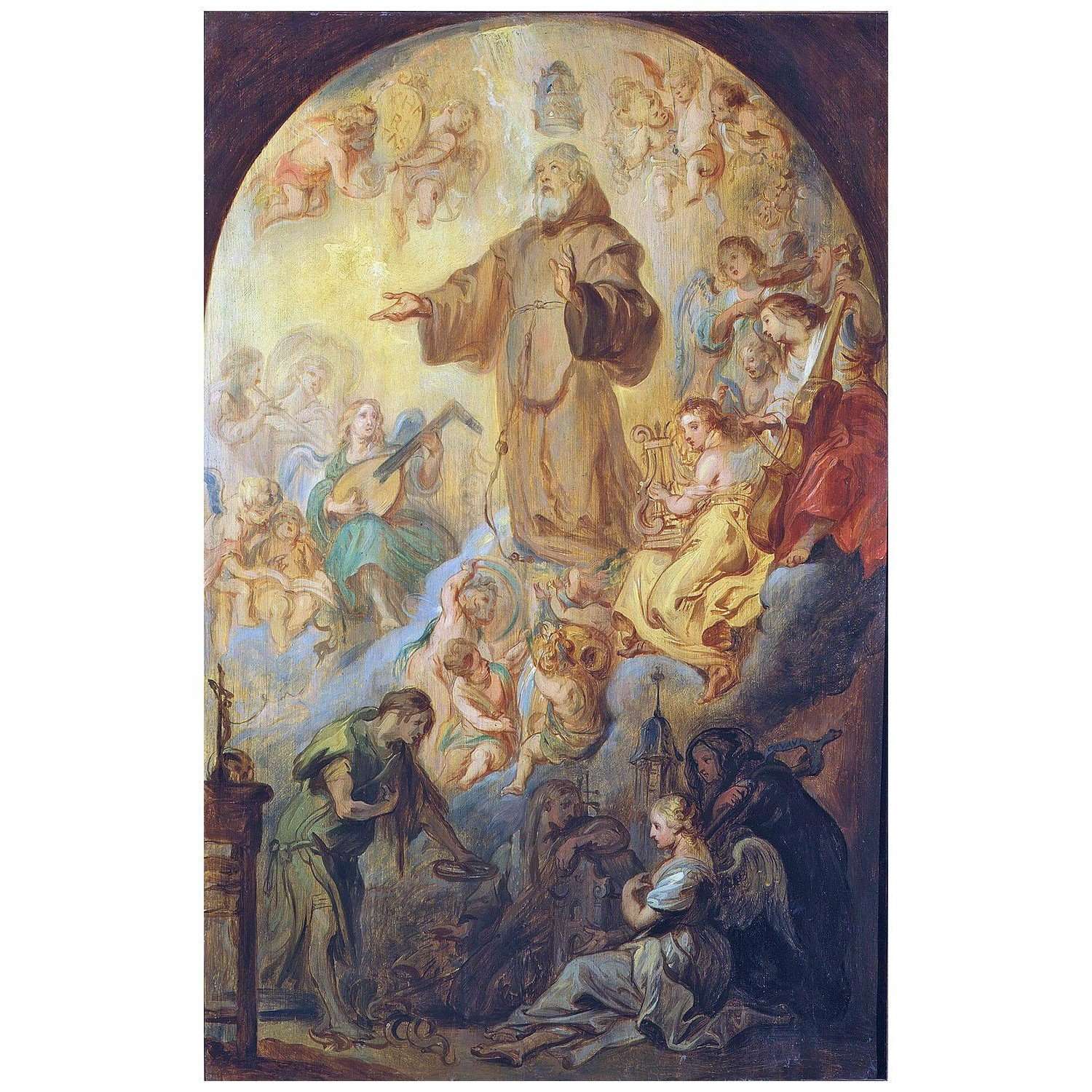  Theodoor van Thulden. The Assumption of St. Francis. 1640. Rubenshuis Antwerpen