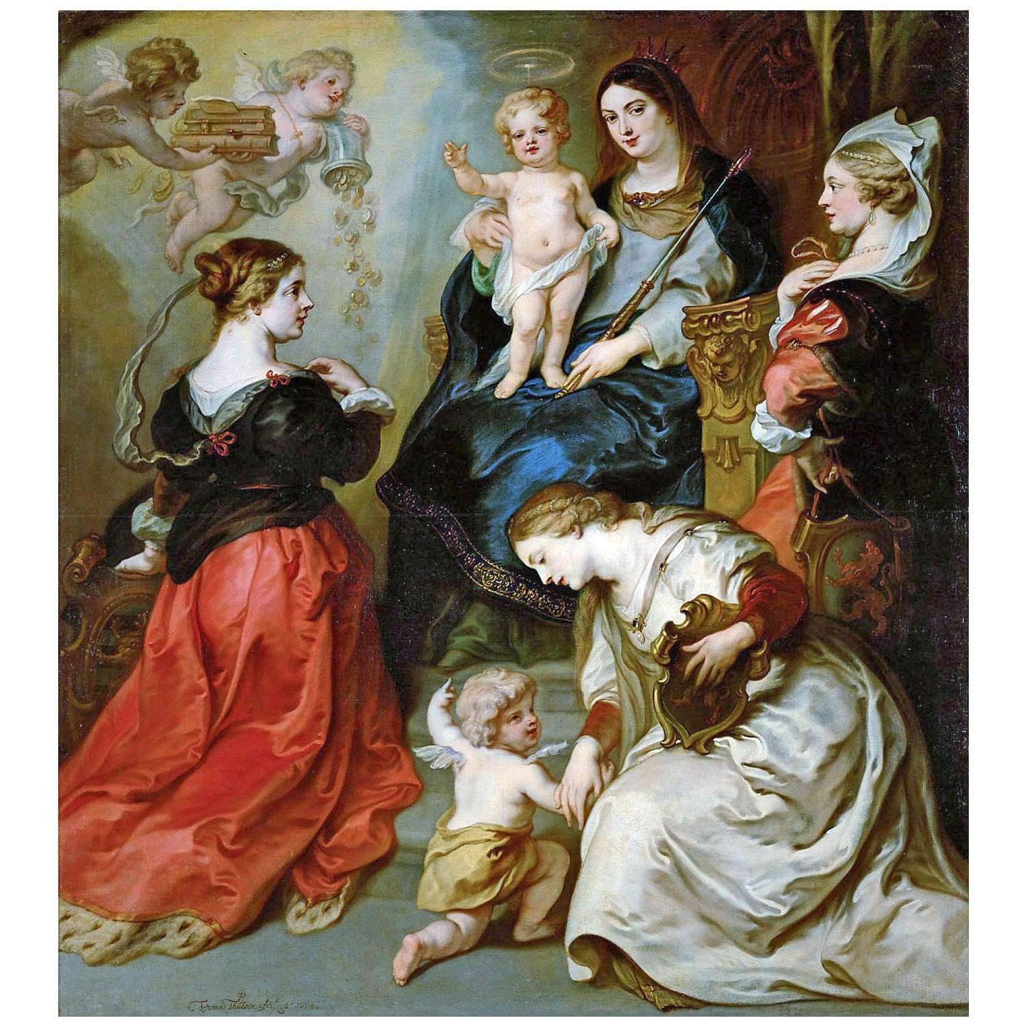  Theodoor van Thulden. The Provinces Pay Homage to the Virgin. 1654. KHM Wien