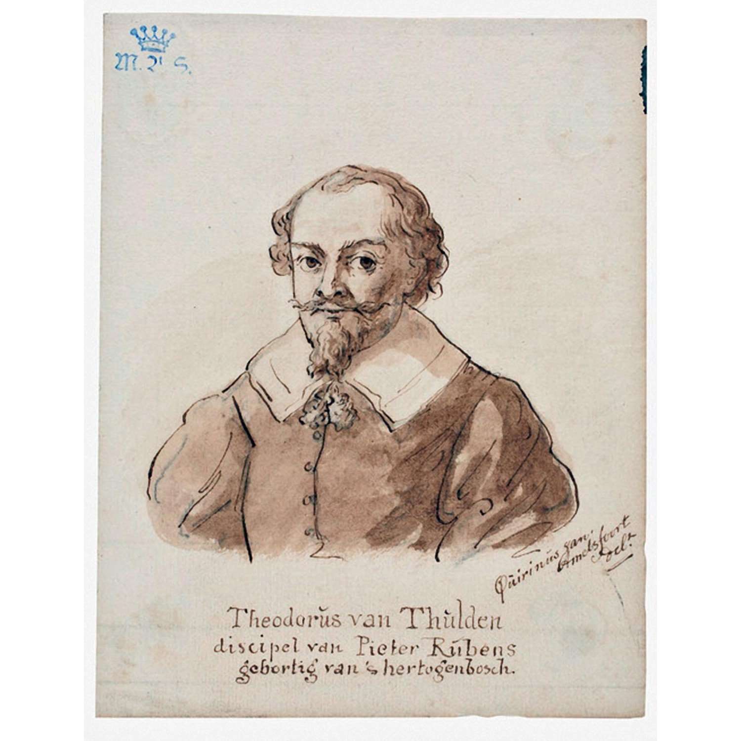  Quirinus van Amelsfoort. Portrait of Theodoor van Thulden. RKD Den Haag