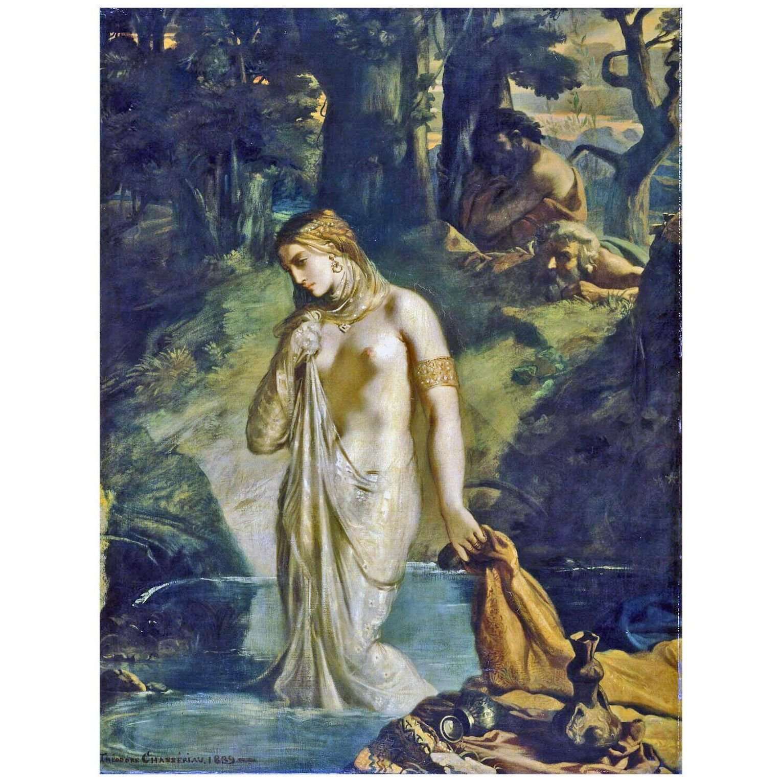  Theodore Chasseriau. Suzanne au bain. 1839. Musee du Louvre