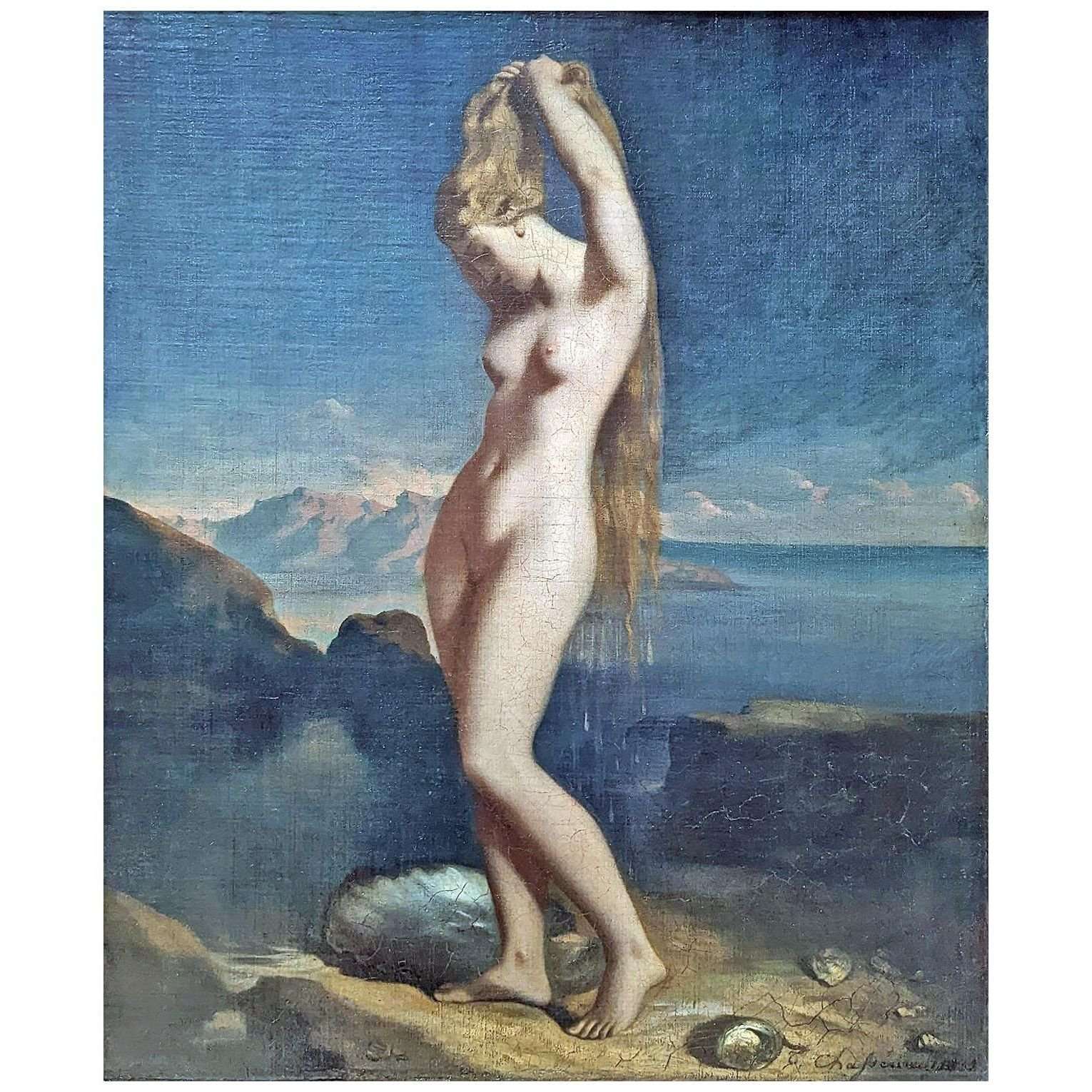  Theodore Chasseriau. Venus Anadyomene. 1839. Musee du Louvre