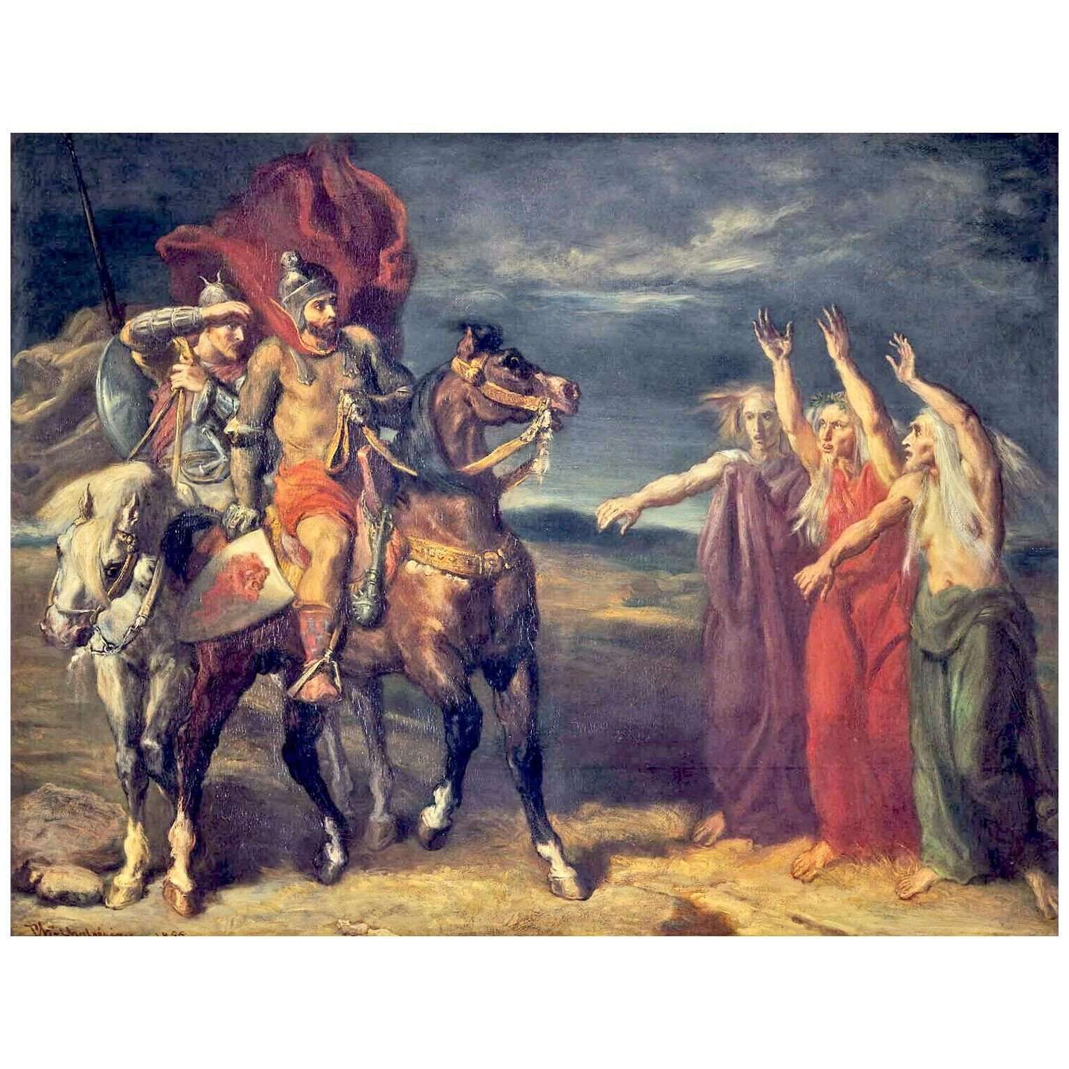  Theodore Chasseriau. Macbeth et les trois sorci?res. 1855. Mus?e d'Orsay Paris