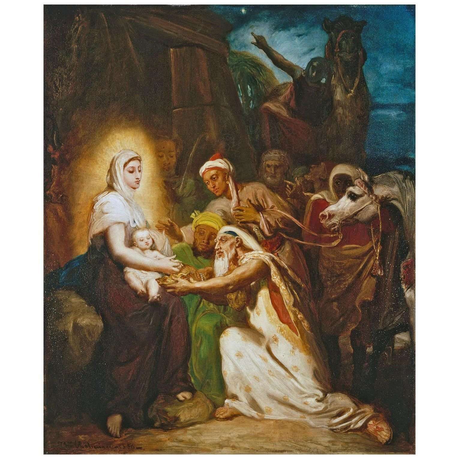  Theodore Chasseriau. L'Adoration des Mages. 1856. MdBA de la Ville de Paris