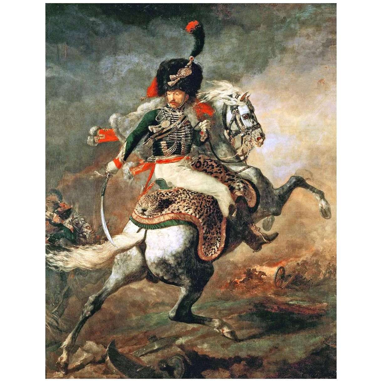  Theodore Gericault. Officier de chasseurs. 1812. Louvre Paris