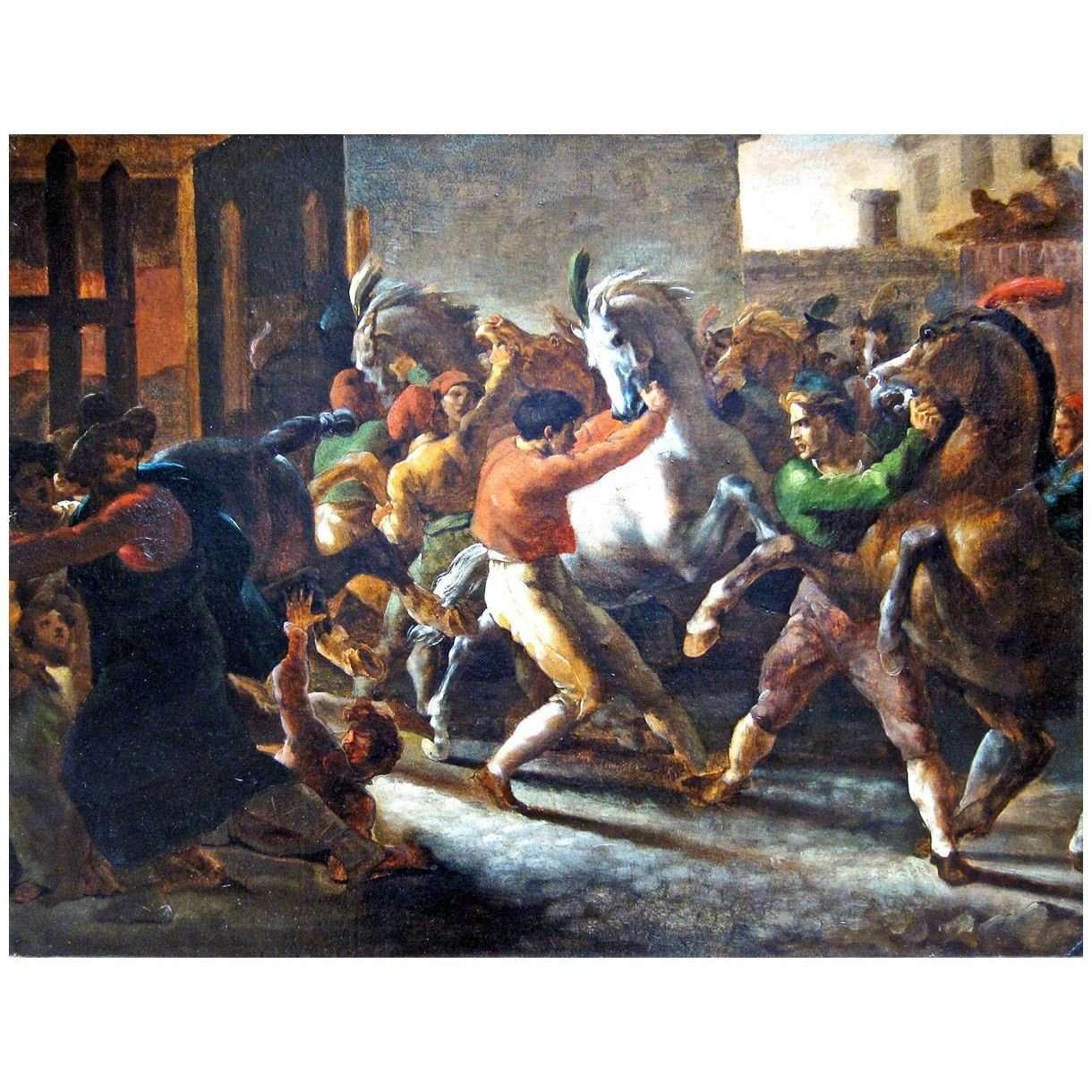  Theodore Gericault. Course de chevaux libres ? Rome. 1817. PBA Lille