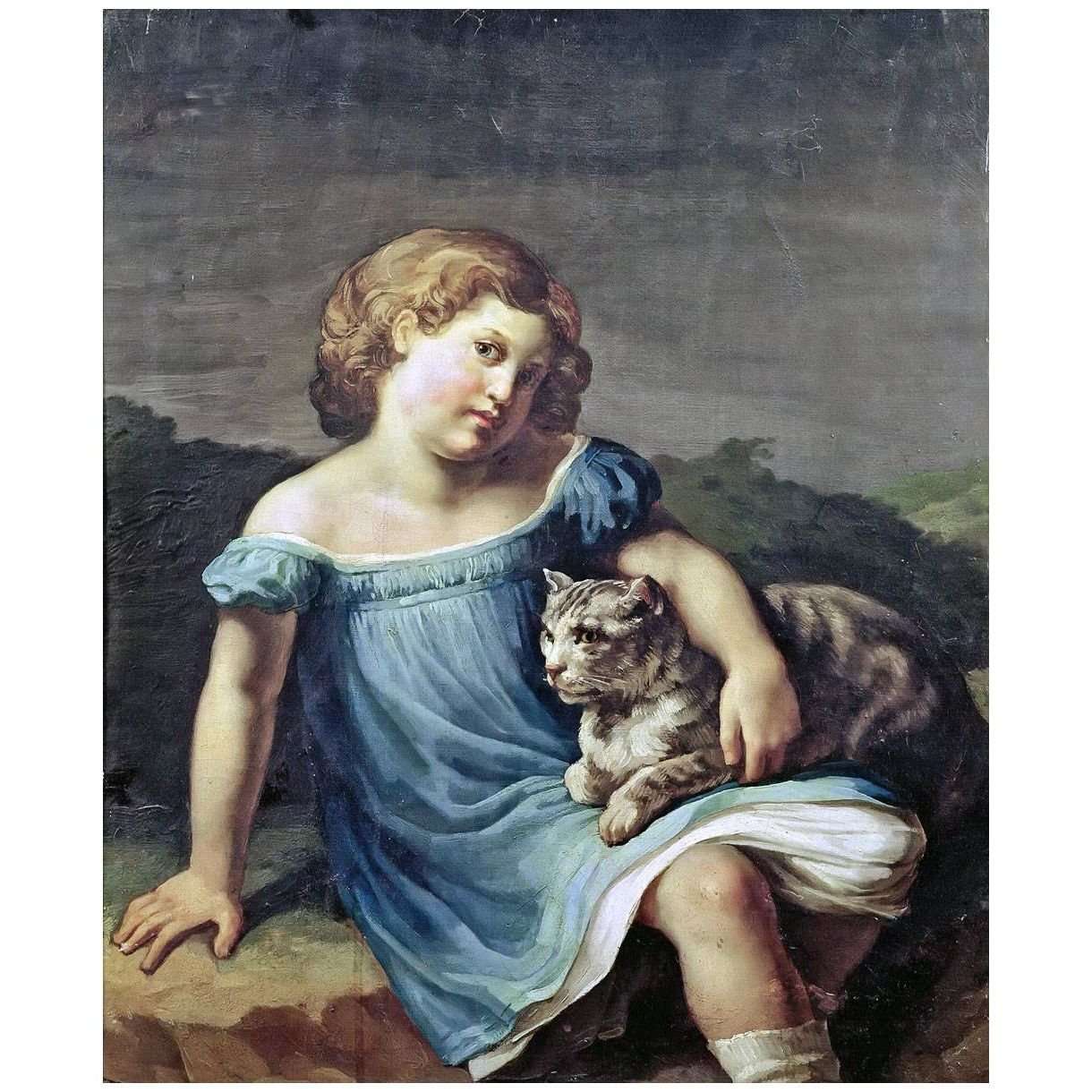  Theodore Gericault. Portrai de Louise Vernet. 1818. Louvre, Paris