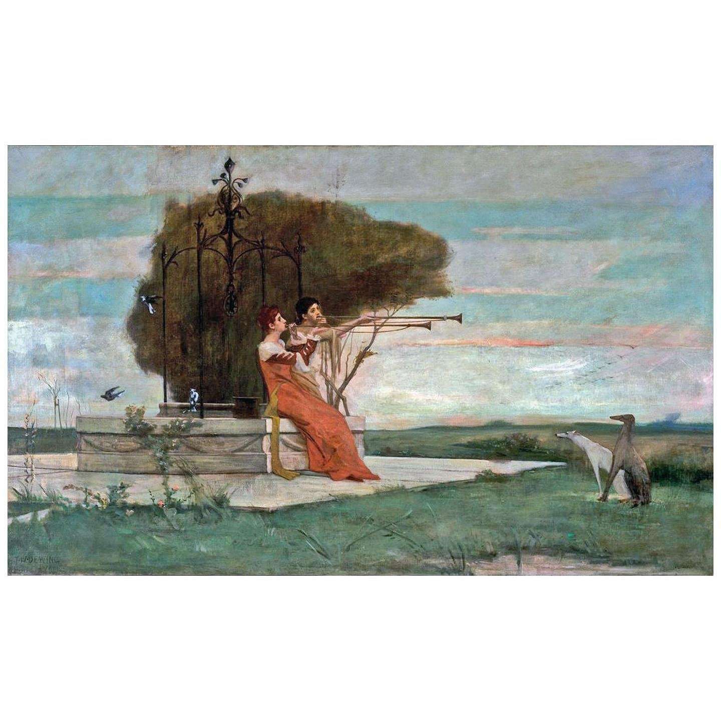  Thomas Dewing. Morning. 1879. Delaware Art Museum, Wilmington