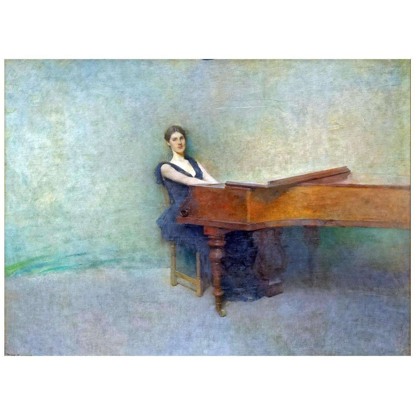  Thomas Dewing. The Piano. 1891. Freer Gallery Washington