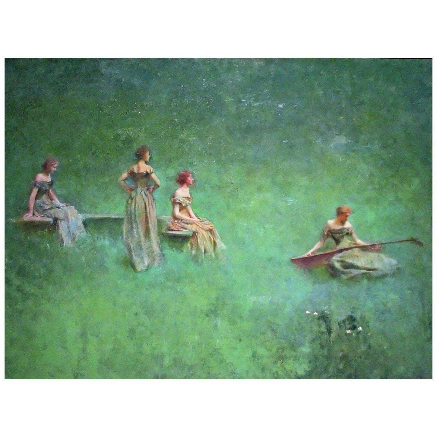  Thomas Dewing. The Lute. 1895. Freer Gallery Washington