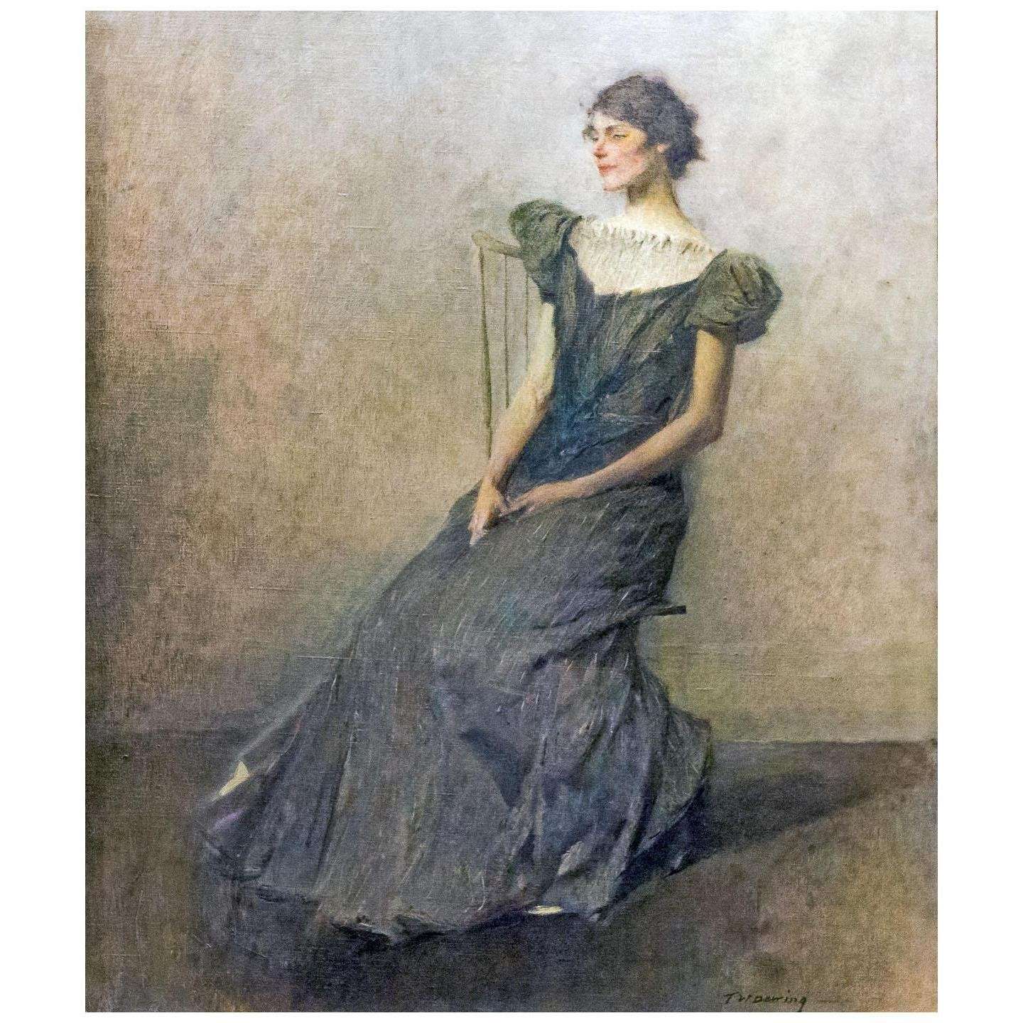  Thomas Dewing. Lady in Gray. 1911. Art Institute of Chicago
