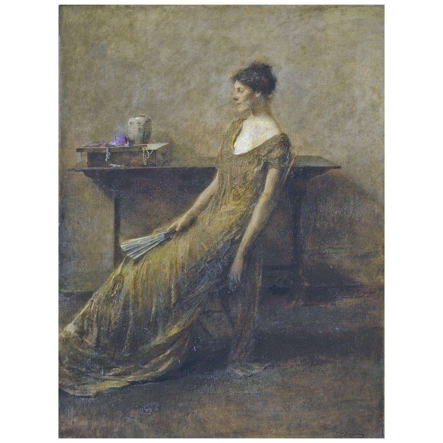  Thomas Dewing. Lady in Gold. 1912. Brooklyn Museum