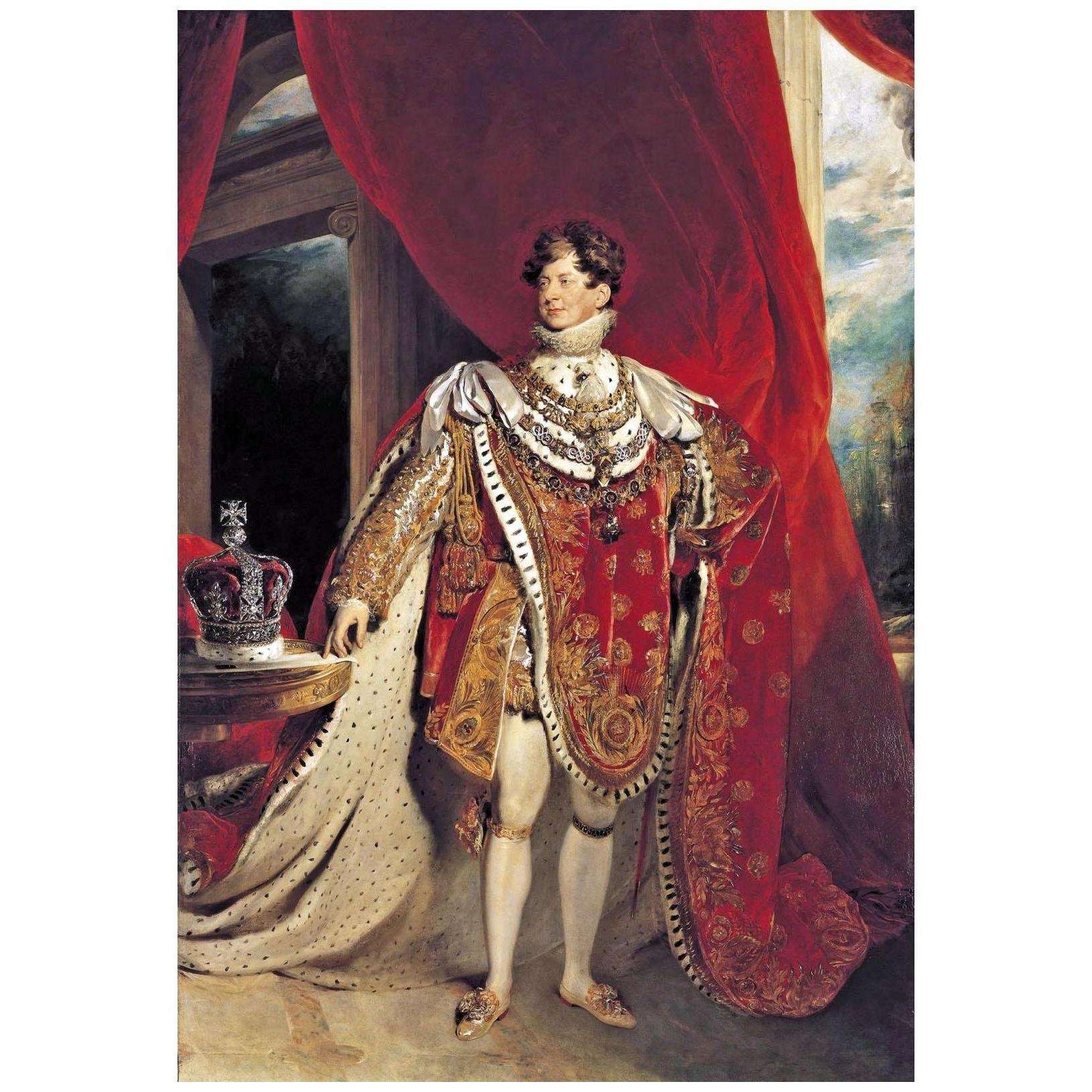  Thomas Lawrence. Coronation portrait of George IV. 1821. Royal Collection London