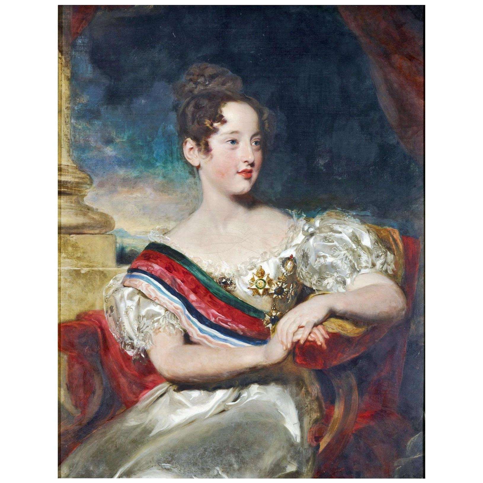  Thomas Lawrence. Maria II, Queen of Portugal. 1829. Royal Collection London