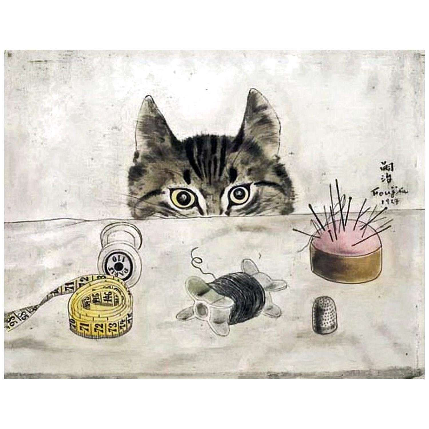  Tsugouharu Foujita. Chat couturier. 1927.