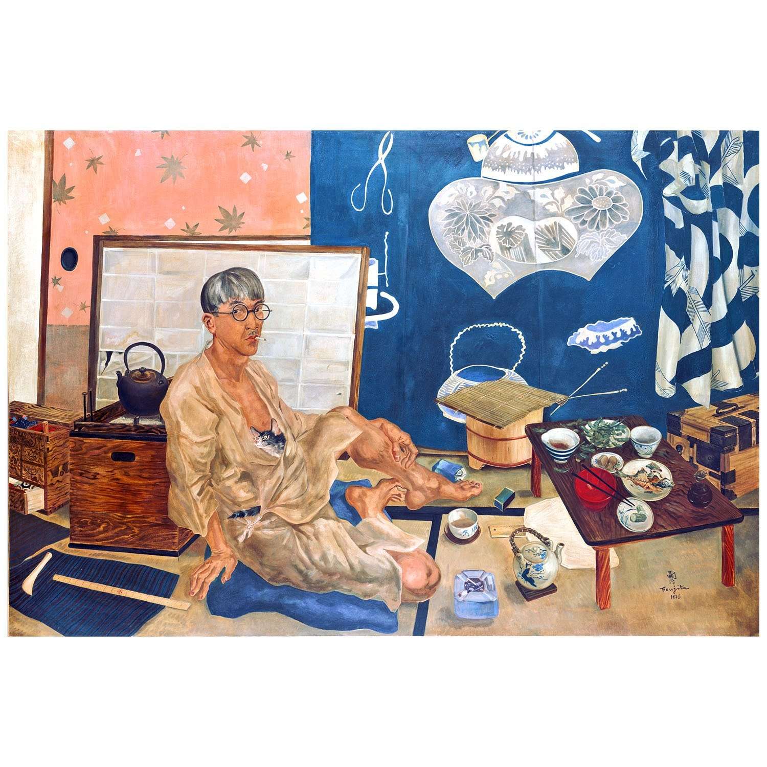  Tsugouharu Foujita. Autoportrait. 1936