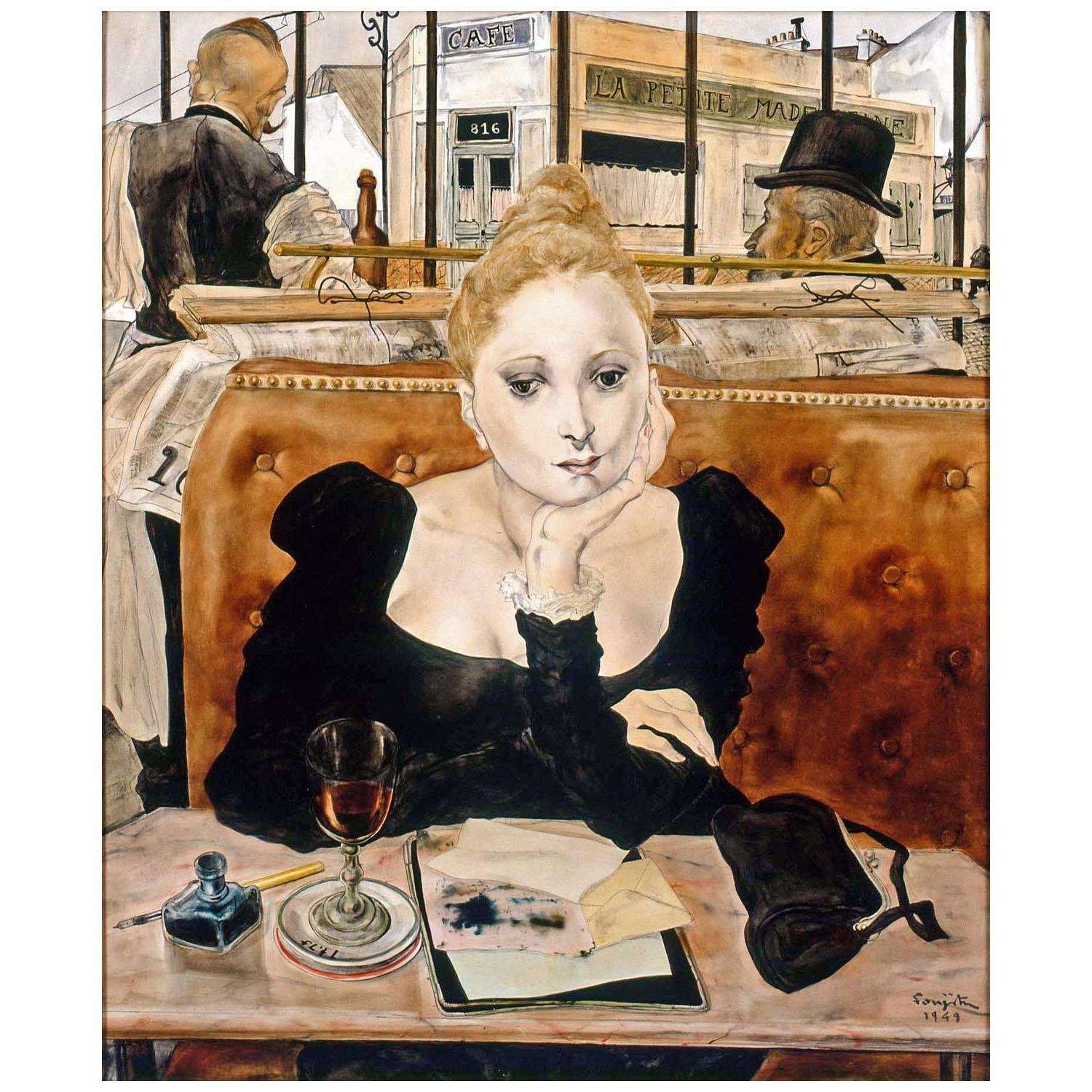  Tsugouharu Foujita. Au caf?. 1949