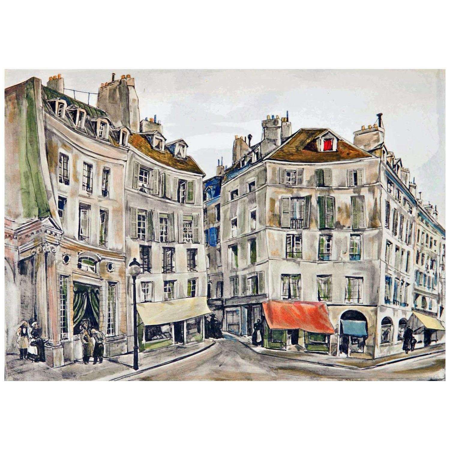  Tsugouharu Foujita. Vielle maison. 1950