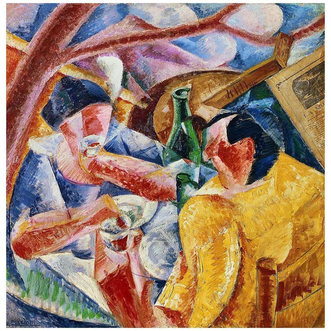  Umberto Boccioni. Under the Pergola in Naples. 1914. Museo del Novecento, Milano