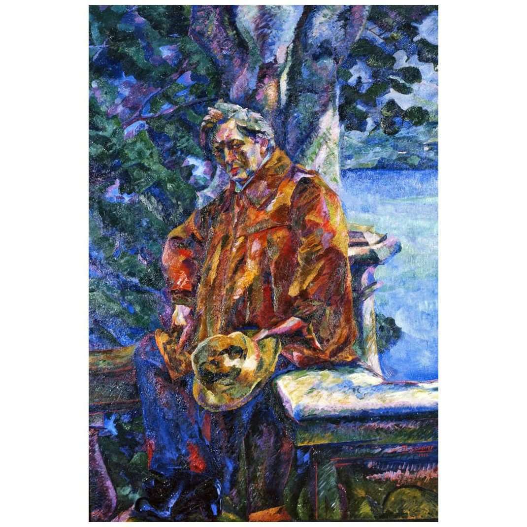  Umberto Boccioni. Portrait of Ferruccio Bussoni. 1916. GNAM, Rome