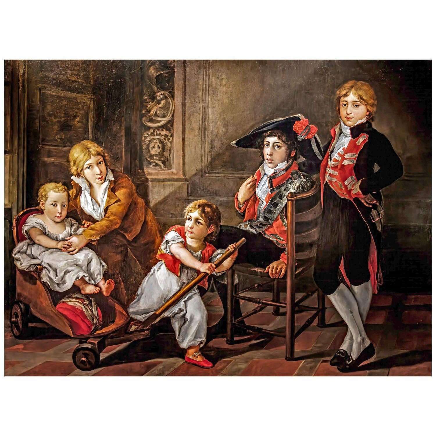  Vicente Lopez Portana. Los hijos del conde Casa Florez. 1812. Musee Goya, Castres