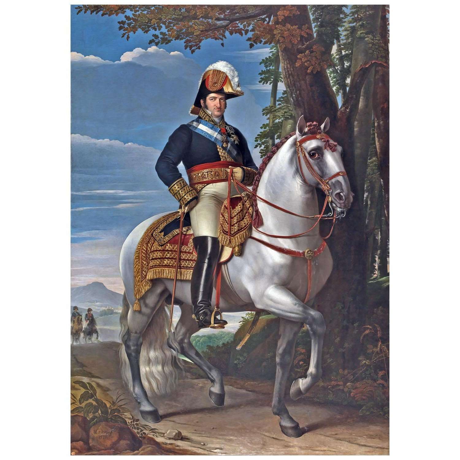  Vicente Lopez Portana. Ferdinando VII a caballo. 1821. Museo del Prado