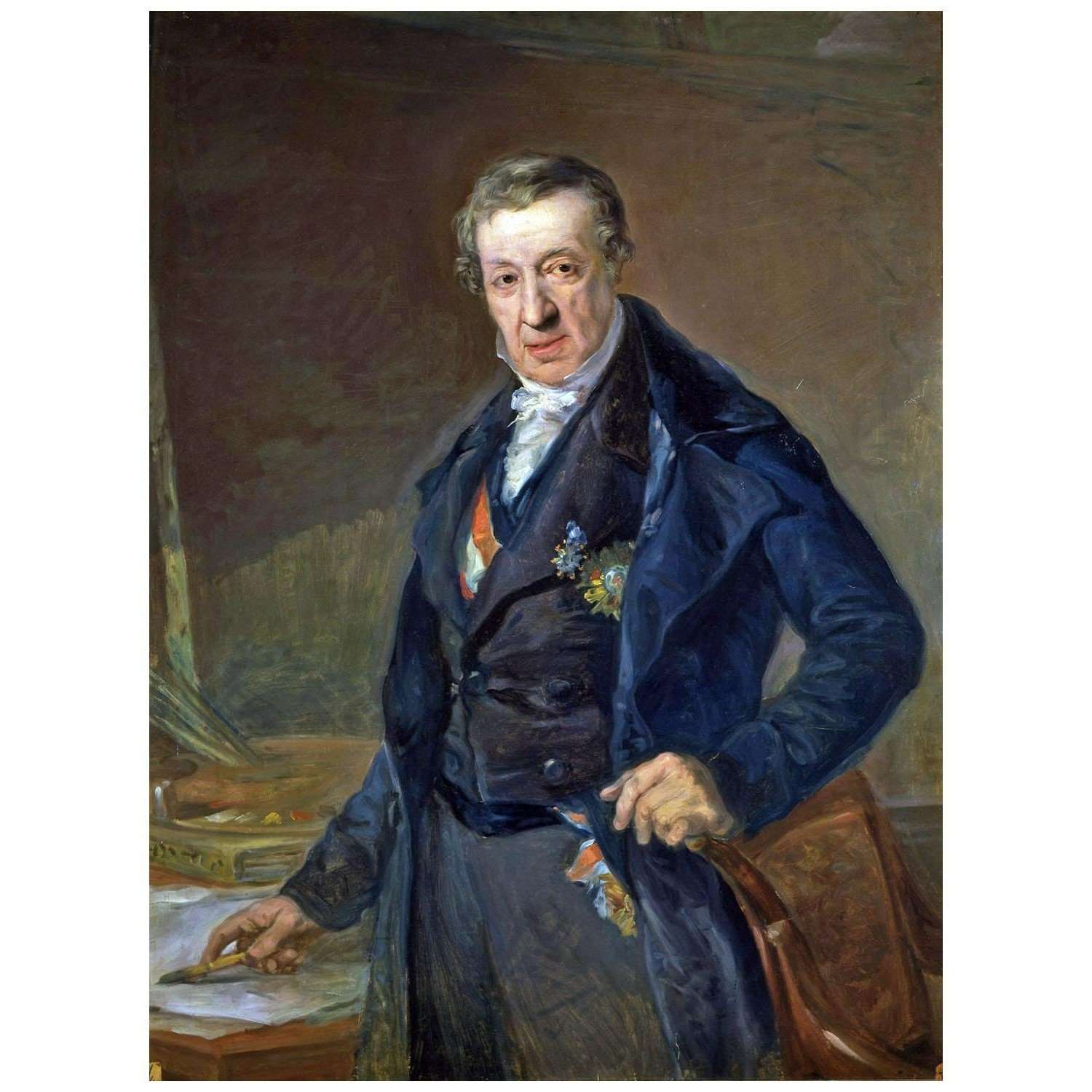  Vicente Lopez Portana. Autorretrato. 1848. Academia San Fernando, Madrid