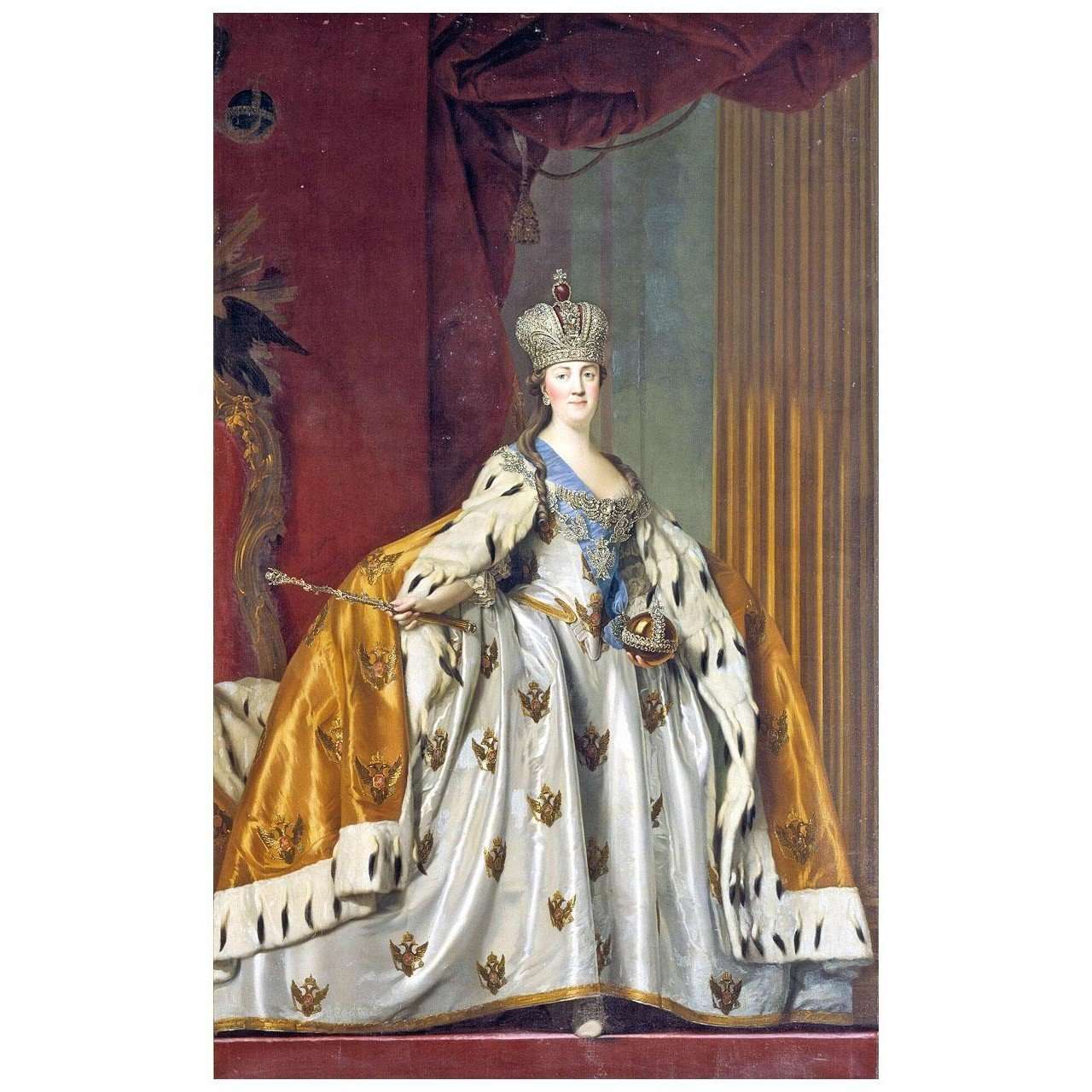  Vigilius Eriksen. Catherine II in a Coronation Dress. 1766. SMK Copenhagen