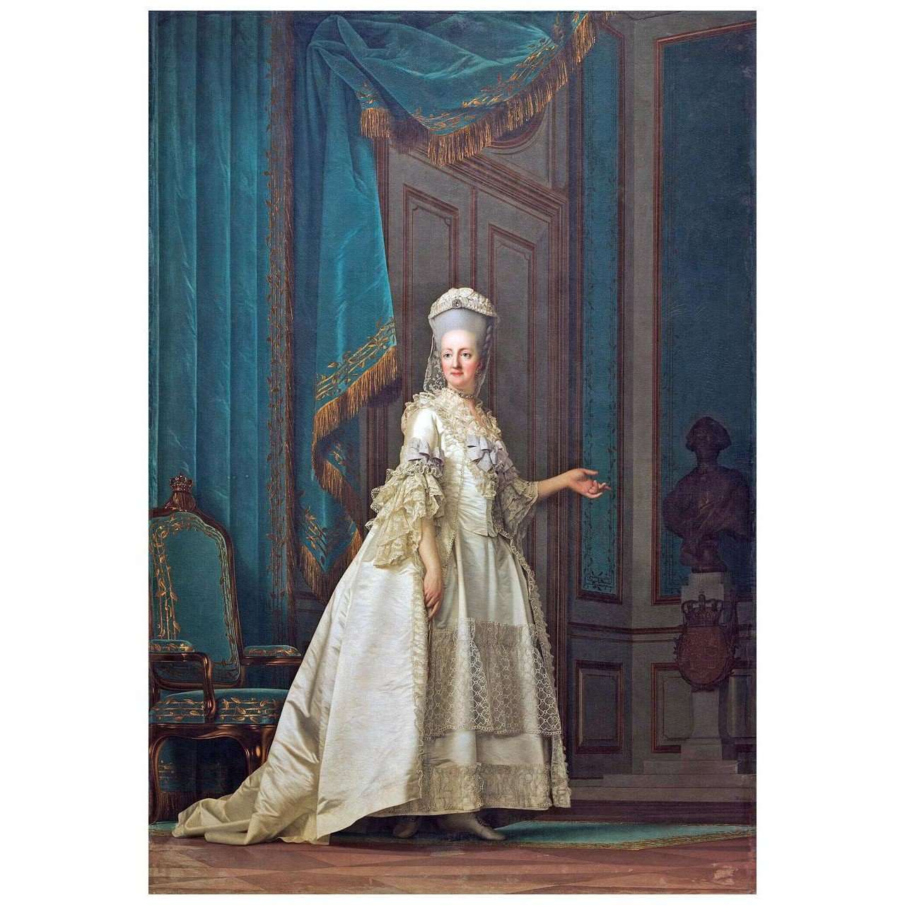  Vigilius Eriksen. Queen Juliane Marie. 1776. SMK Copenhagen