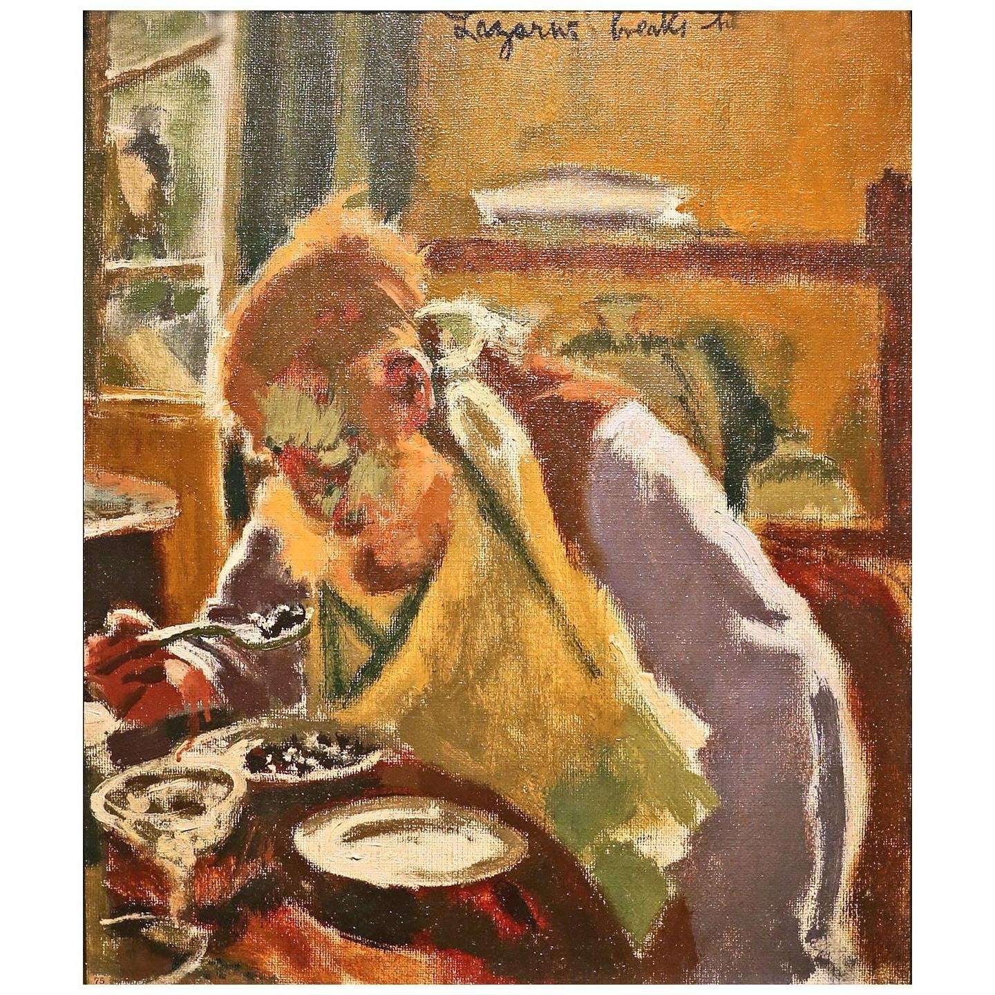  Walter Sickert. Lazarus Breaks his Fast, Self-portrait. 1927. Tate Britain, London