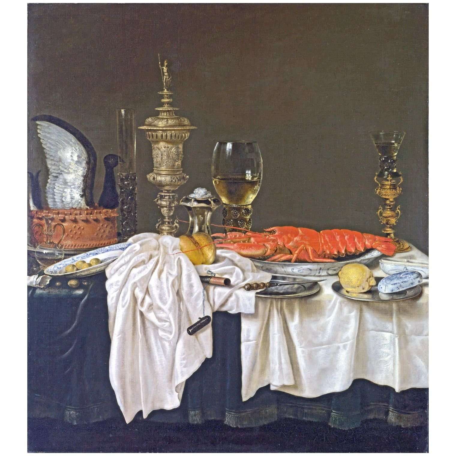  Willem Claesz Heda. Still-Life with Lobster. 1650. National Gallery London