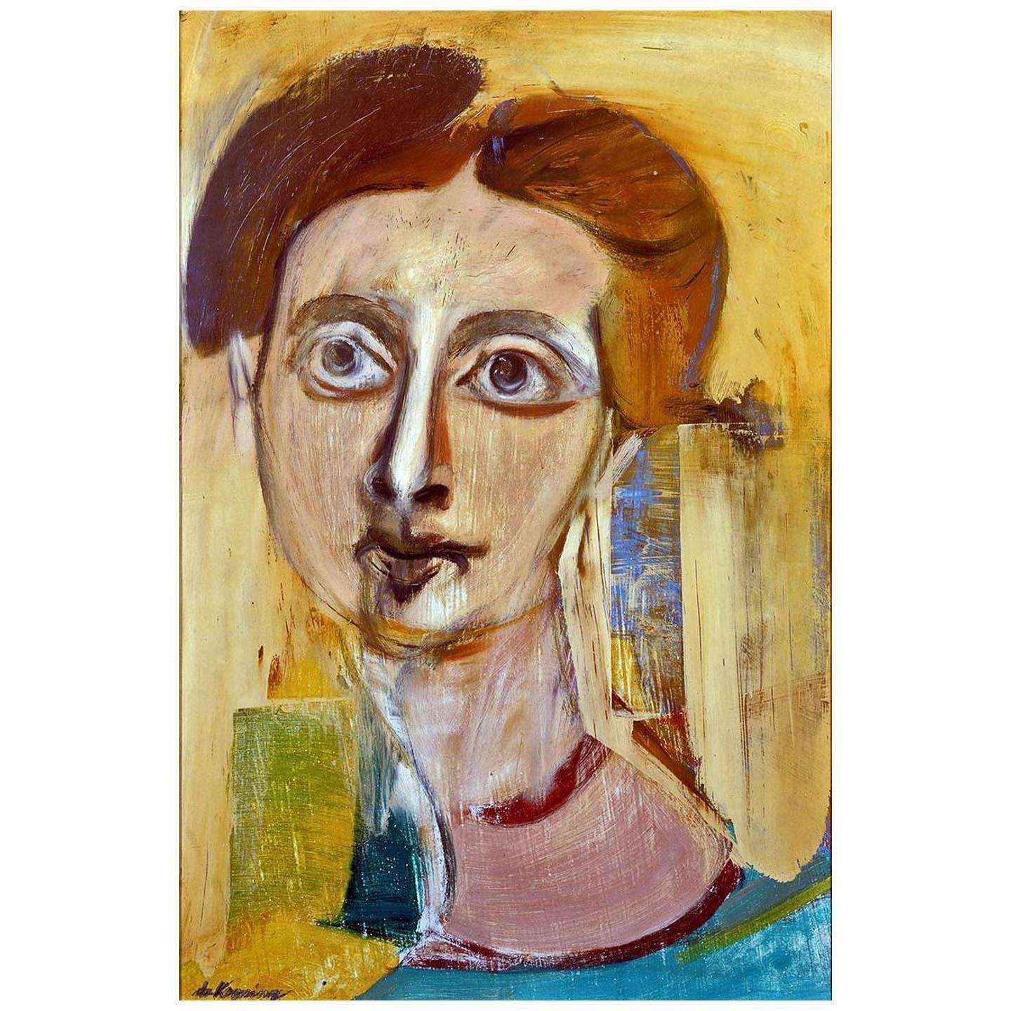    Willem de Kooning. Portrait of Elaine. 1942. Allan Stone Collection New York