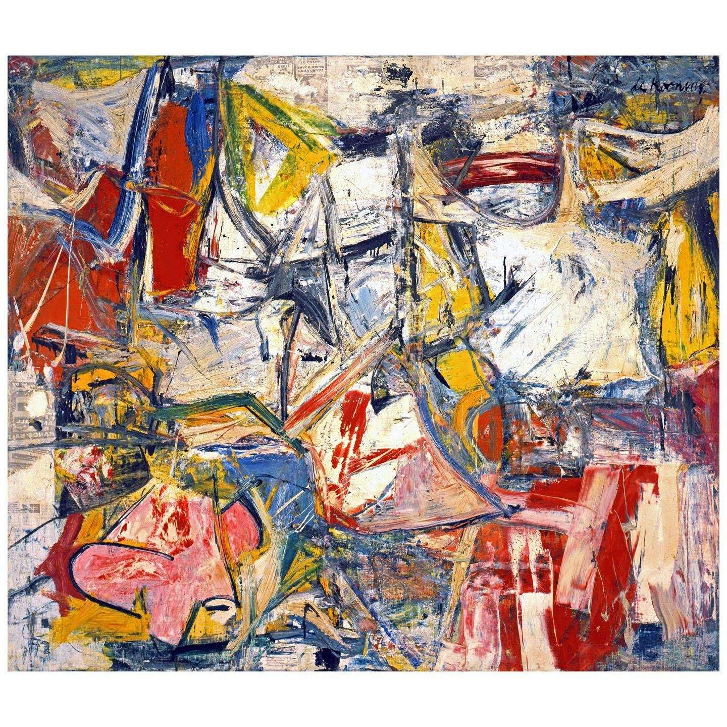    Willem de Kooning. Gotham News. 1955. Albright-Knox Gallery Buffalo