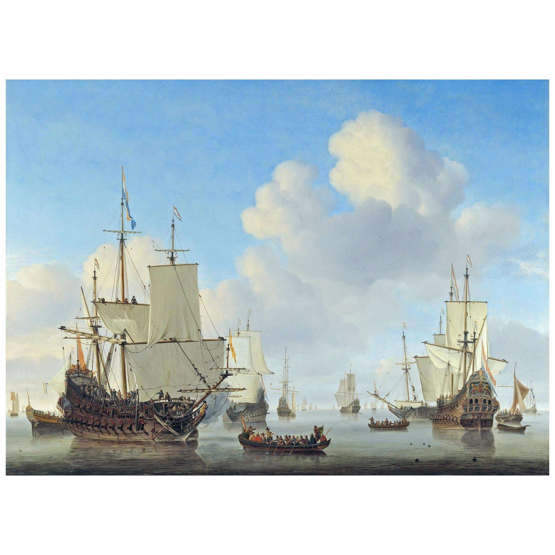  Willem van de Velde II. Dutch Ships in a Calm Sea. 1665. Rijksmuseum Amsterdam