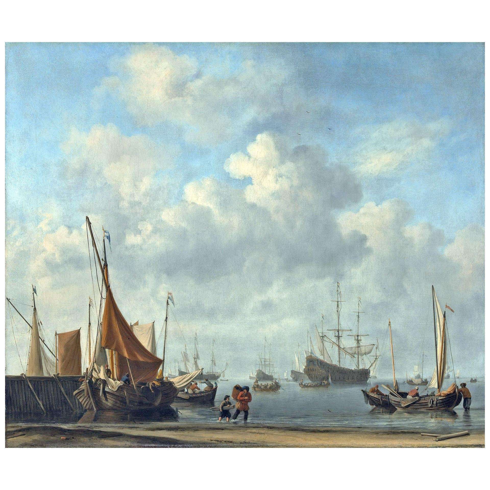  Willem van de Velde II. Entrance to a Dutch Port. 1665. Metropolitan Museum New York