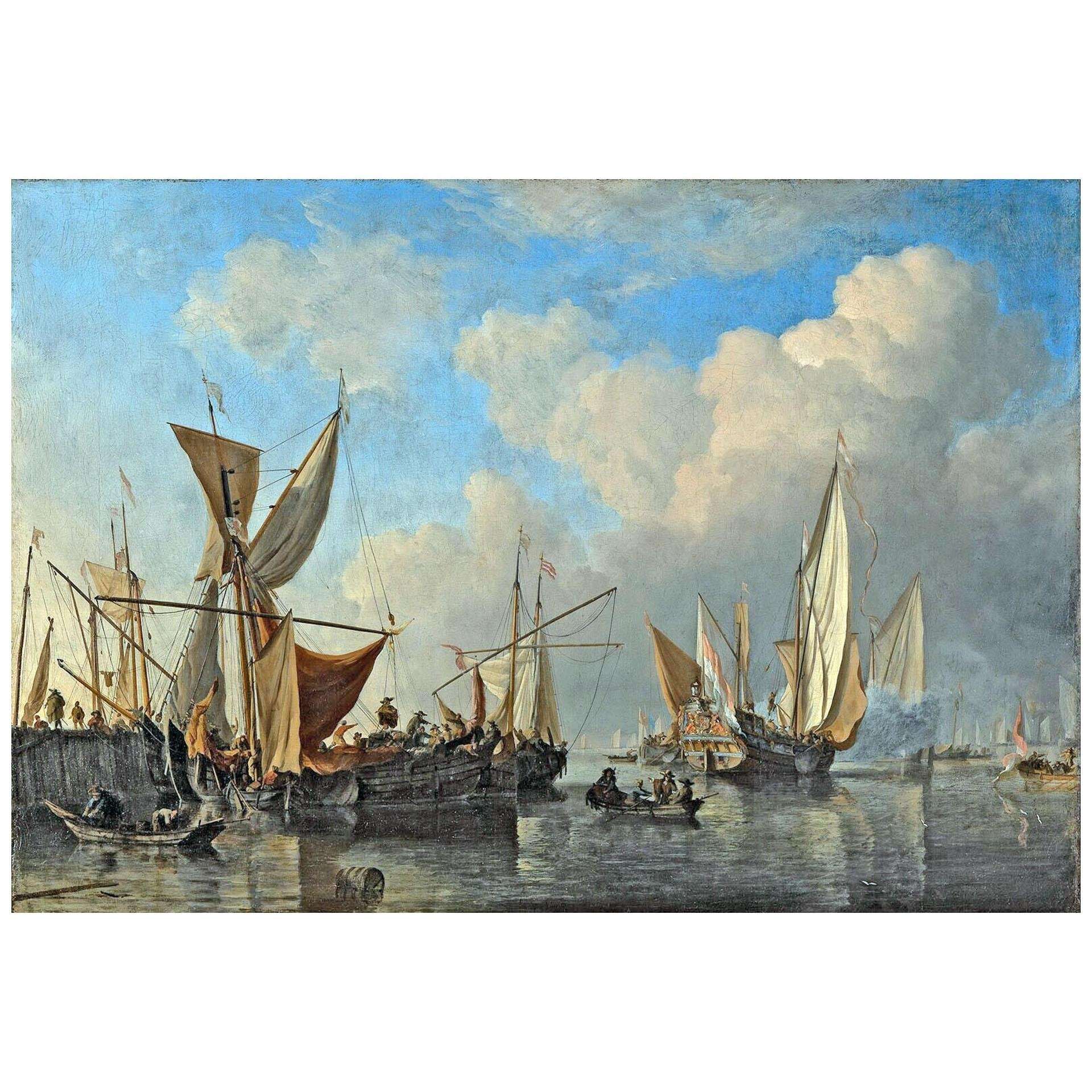  Willem van de Velde II. Port Head with Ships. 1673. Boijmans Van Beuningen Rotterdam