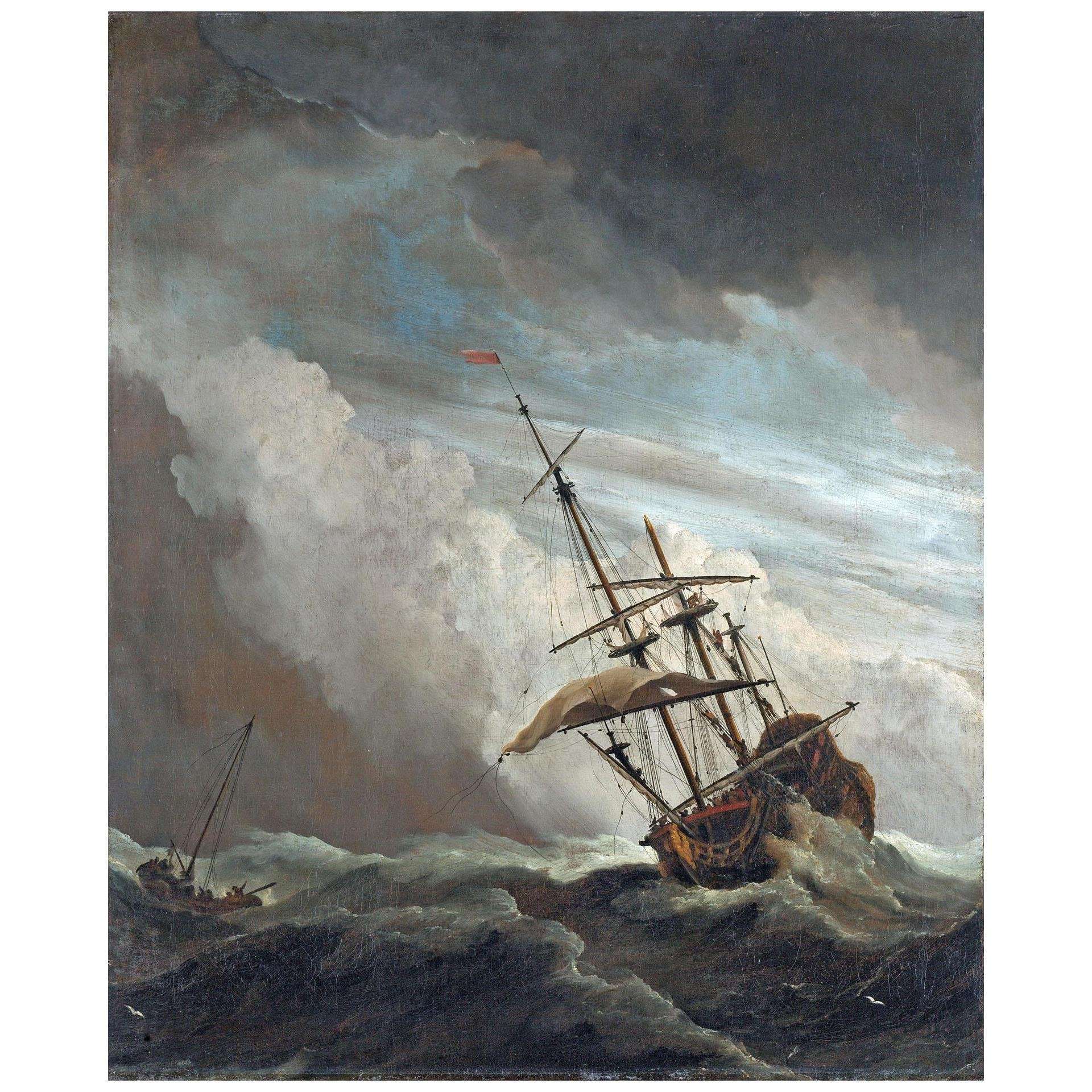  Willem van de Velde II. The Ship on the High Seas. 1680. Rijksmuseum Amsterdam