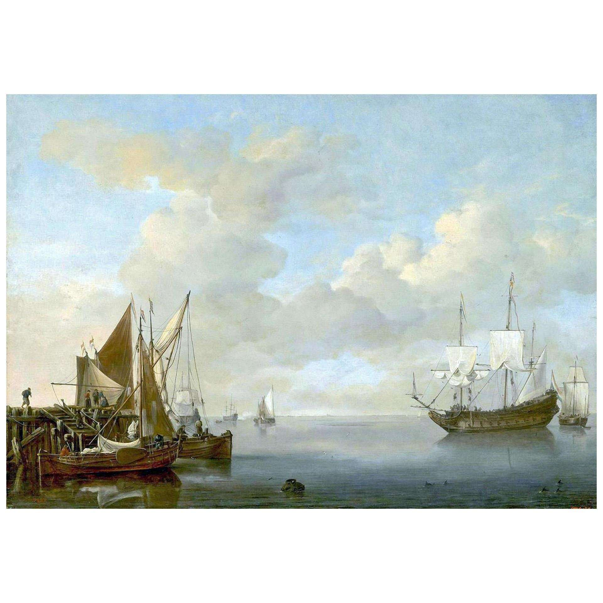  Willem van de Velde II. Fishing Boats in a Calm. 1700. Hermitage Museum