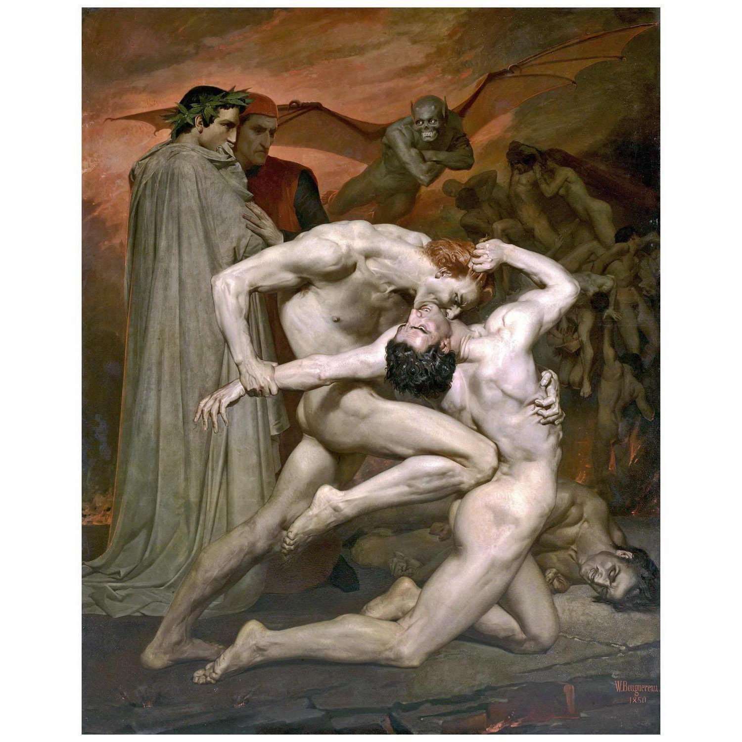  William Bouguereau. Dante et Virgile. 1851. Musee dOrsay Paris