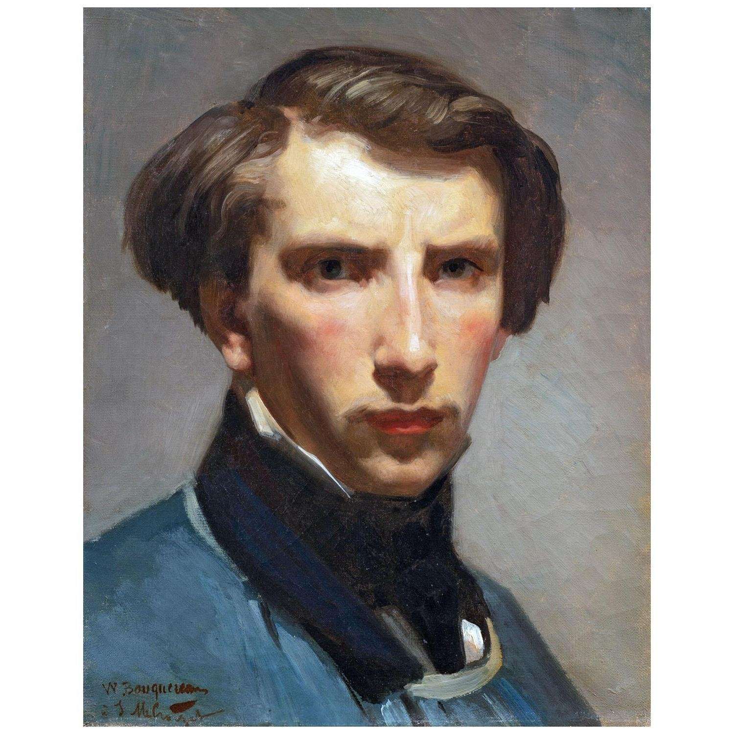  William Bouguereau. Autoportrait. 1853. Collection privee