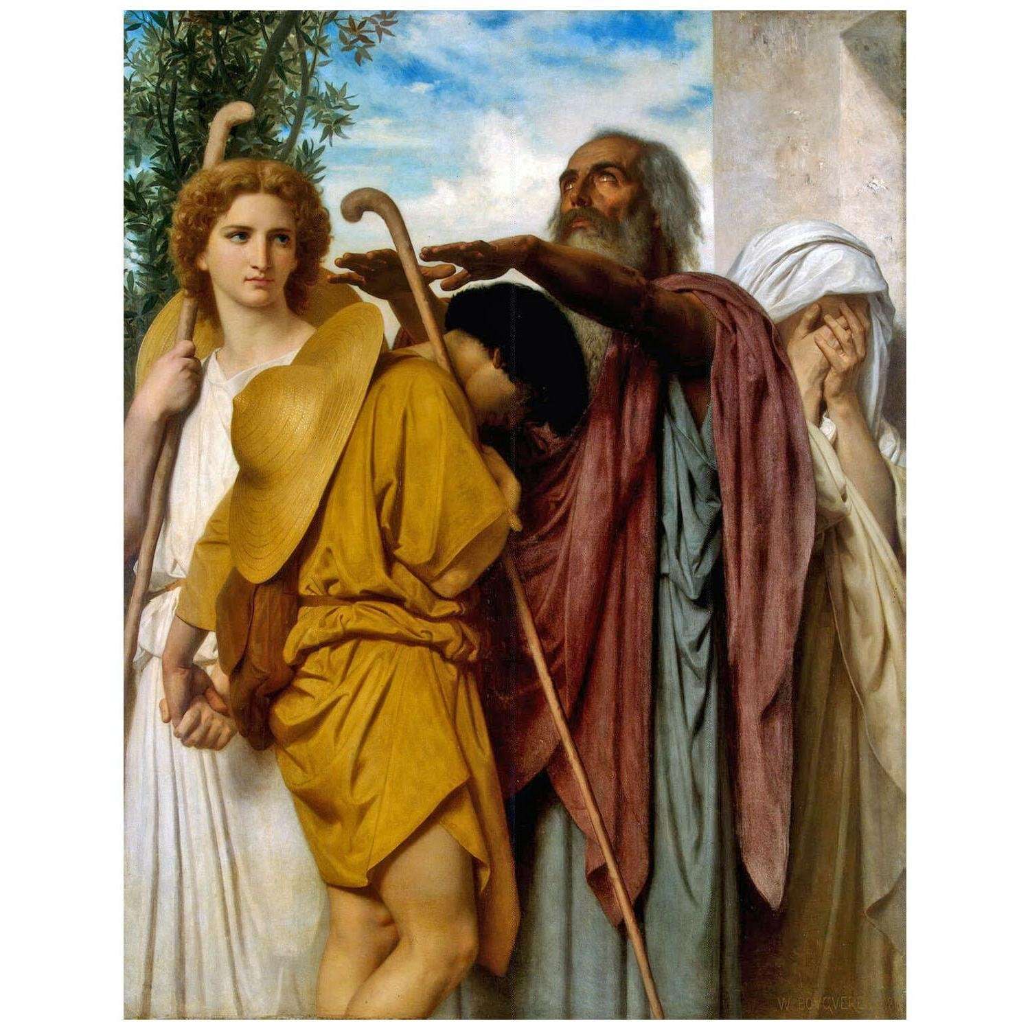 William Bouguereau. Les adieux de Tobias ? son p?re. 1860. Musee de LErmitage