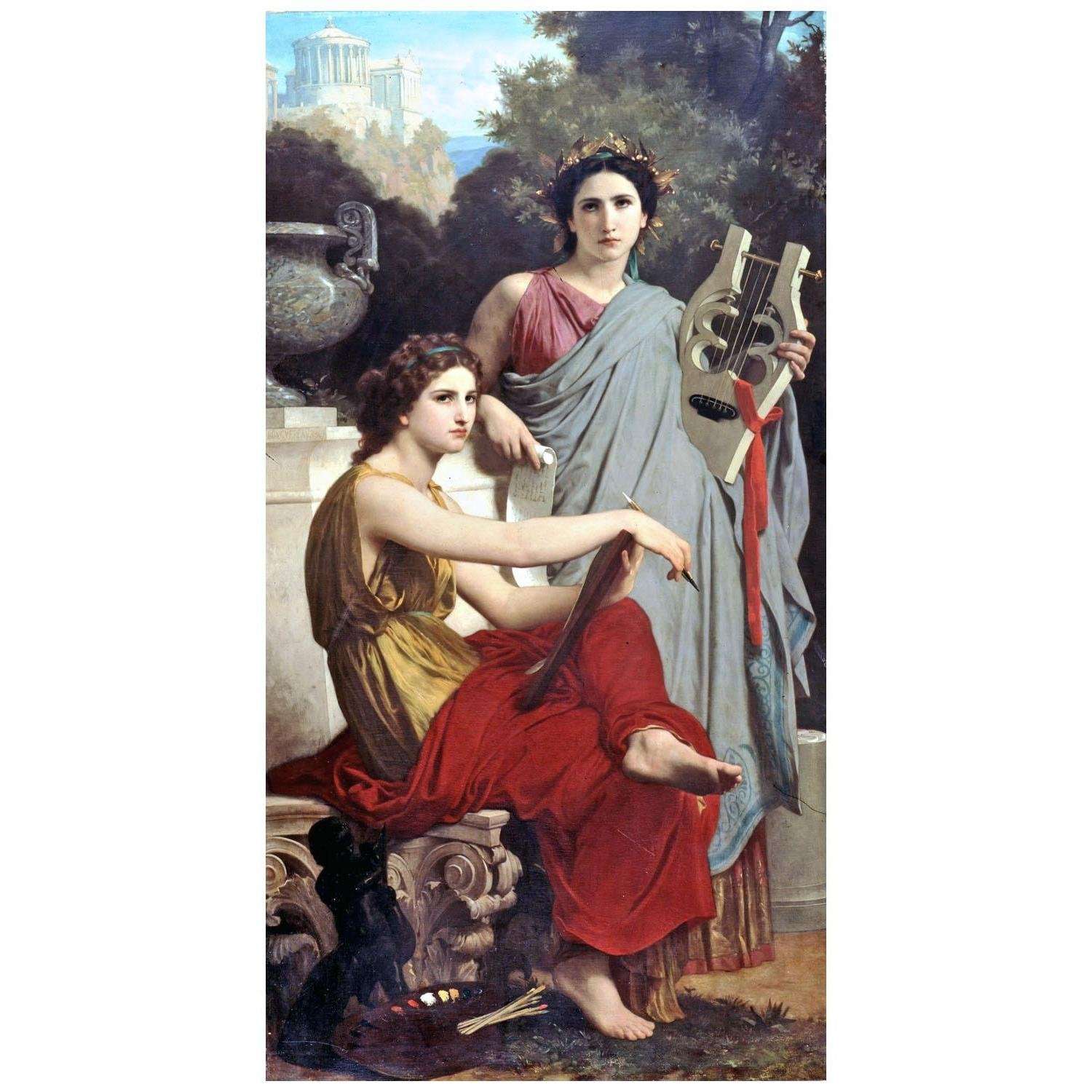  William Bouguereau. L'Art et la Litt?rature. 1867. Arnot Art Museum New York