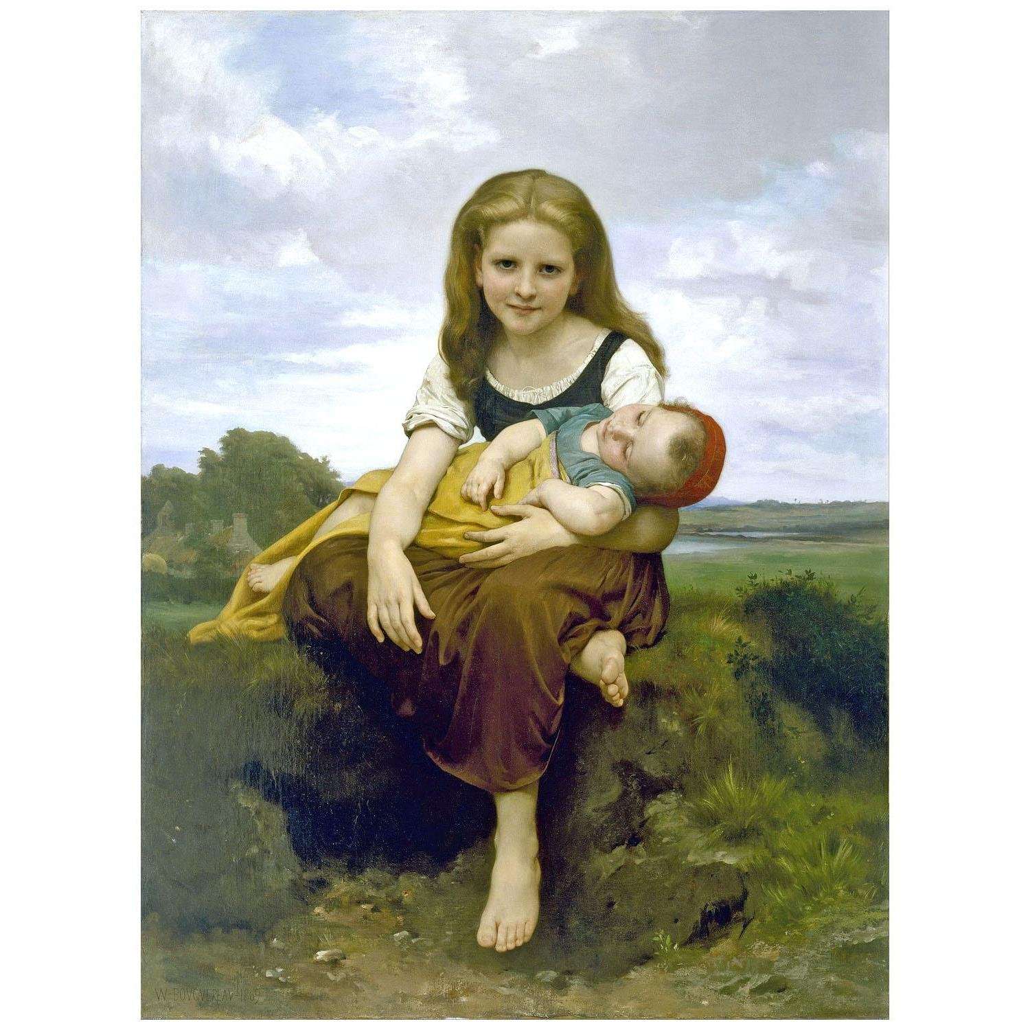  William Bouguereau. La soeur ainee. 1869. Museum of Fine Arta Houston