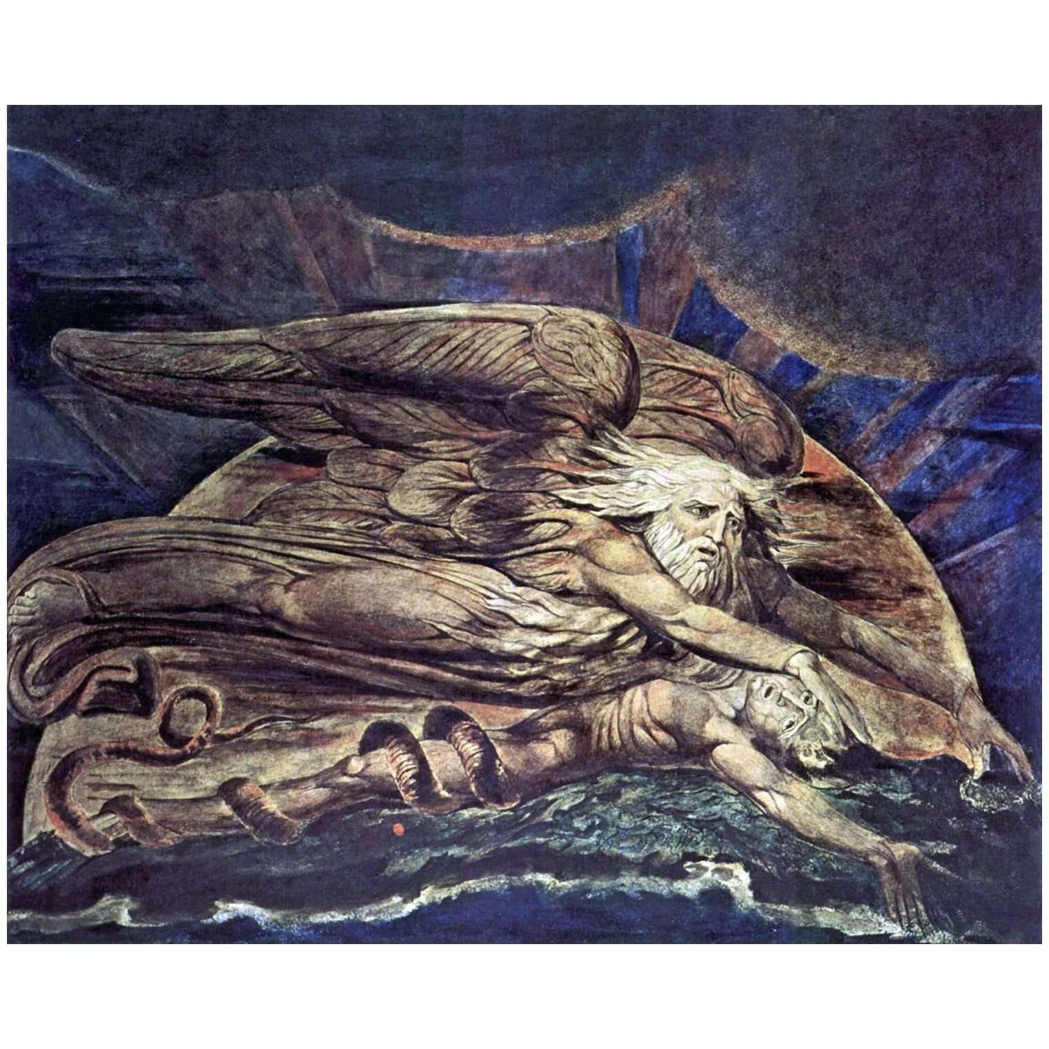  William Blake. Elohim creating Adam. 1795. Tate Britain