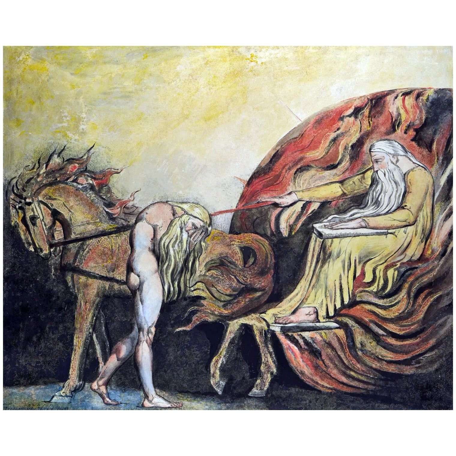 William Blake. God judges Adam. 1795. Metropolitan Museum NY