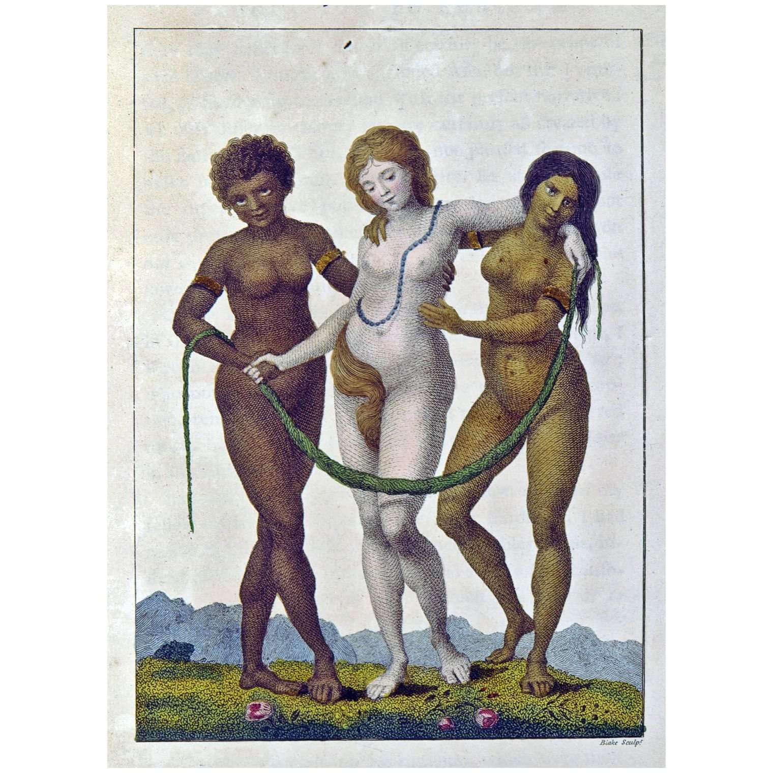  William Blake. Europe supported by Africa and America. 1796. Victoria & Albert Museum