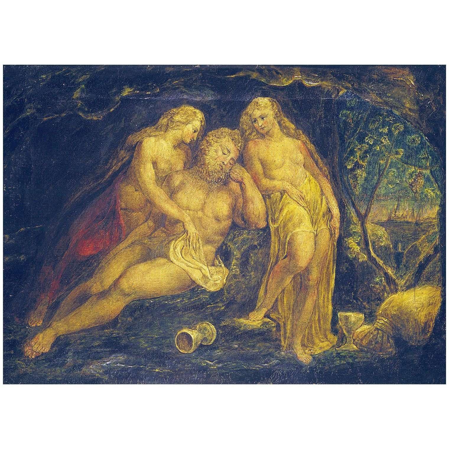  William Blake. Lot and His Daughters. 1800. Huntington Library, San Marino, California