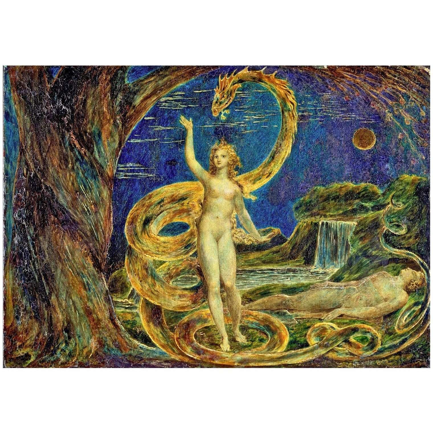  William Blake. Eve Tempted by the Serpent. 1800. Victoria & Albert Museum
